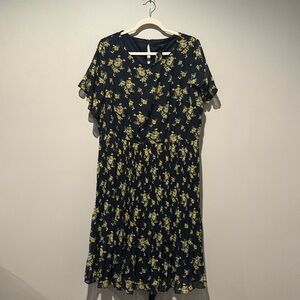 Floral knee length dress